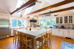 Gourmet kitchen with views over Eastward Ho golf course and private tennis court